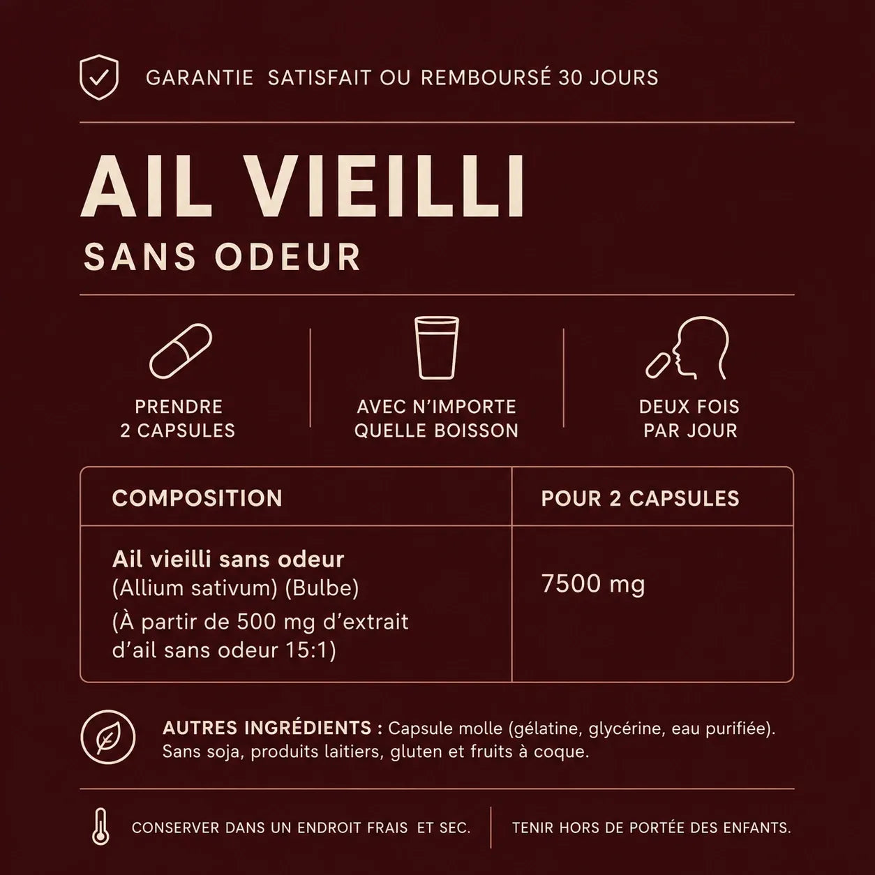 Extrait d'Ail Vieilli SAC